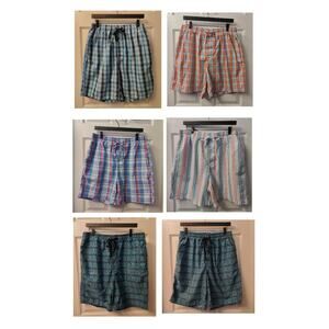 Set Of 6 Roundtree & Yorke Men's Sleepwear Lounge Shorts ~Size Medium/Large